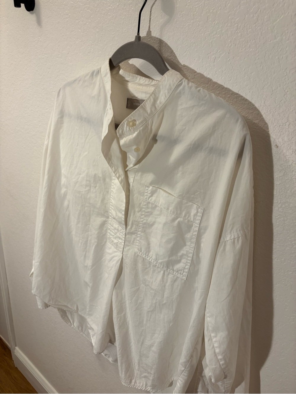 Everlane white cotton popover blouse - Picture 5 of 6